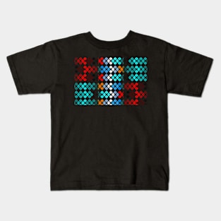 Scattered Checkers Kids T-Shirt